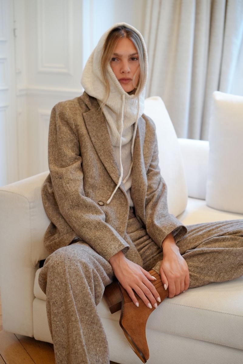 Cagoule écru