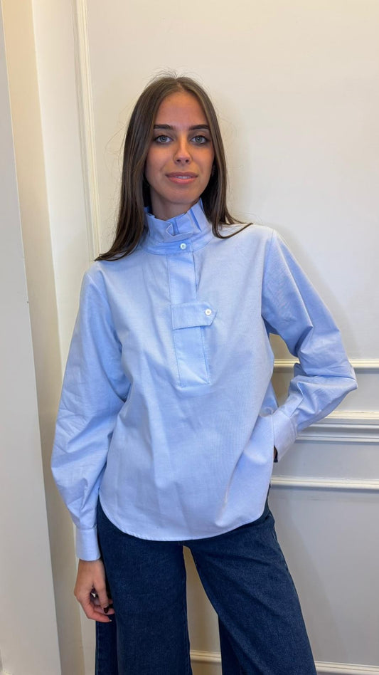 Chemise Flore bleue