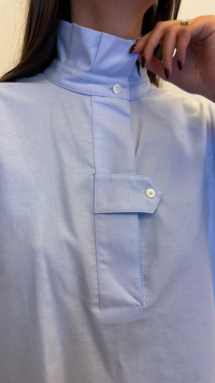 Chemise Flore bleue