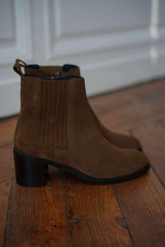 Impact 12581 cuir nubuck camel