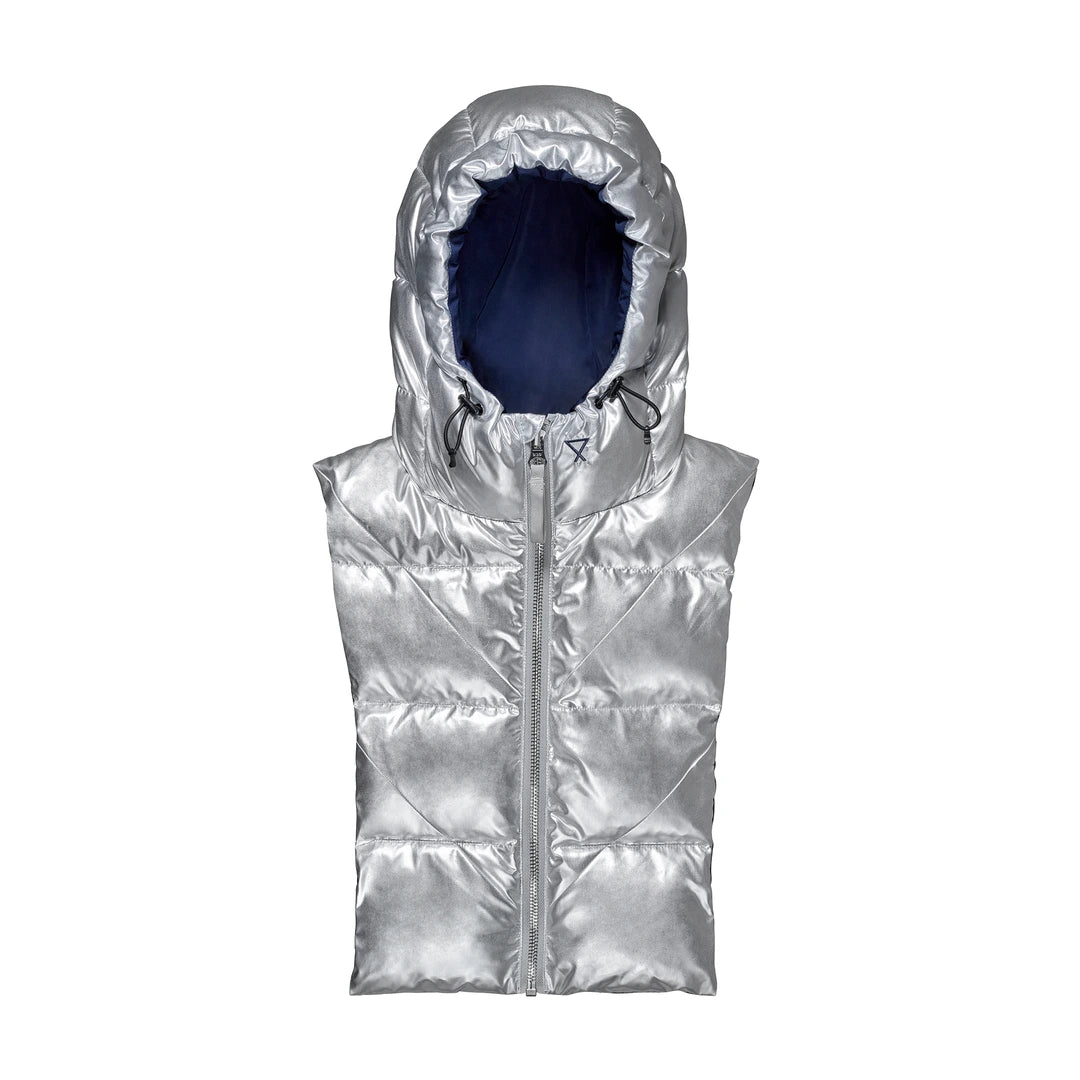 Fudoon capuche argent-marine