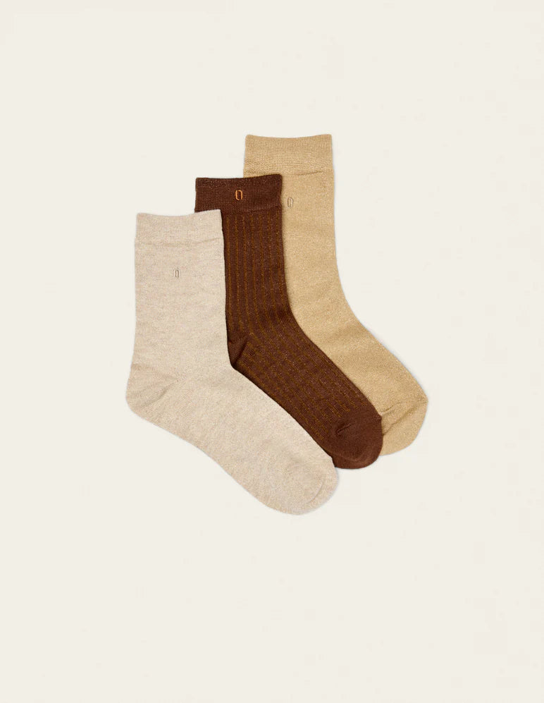 ODAJE Pack de 3 chaussettes