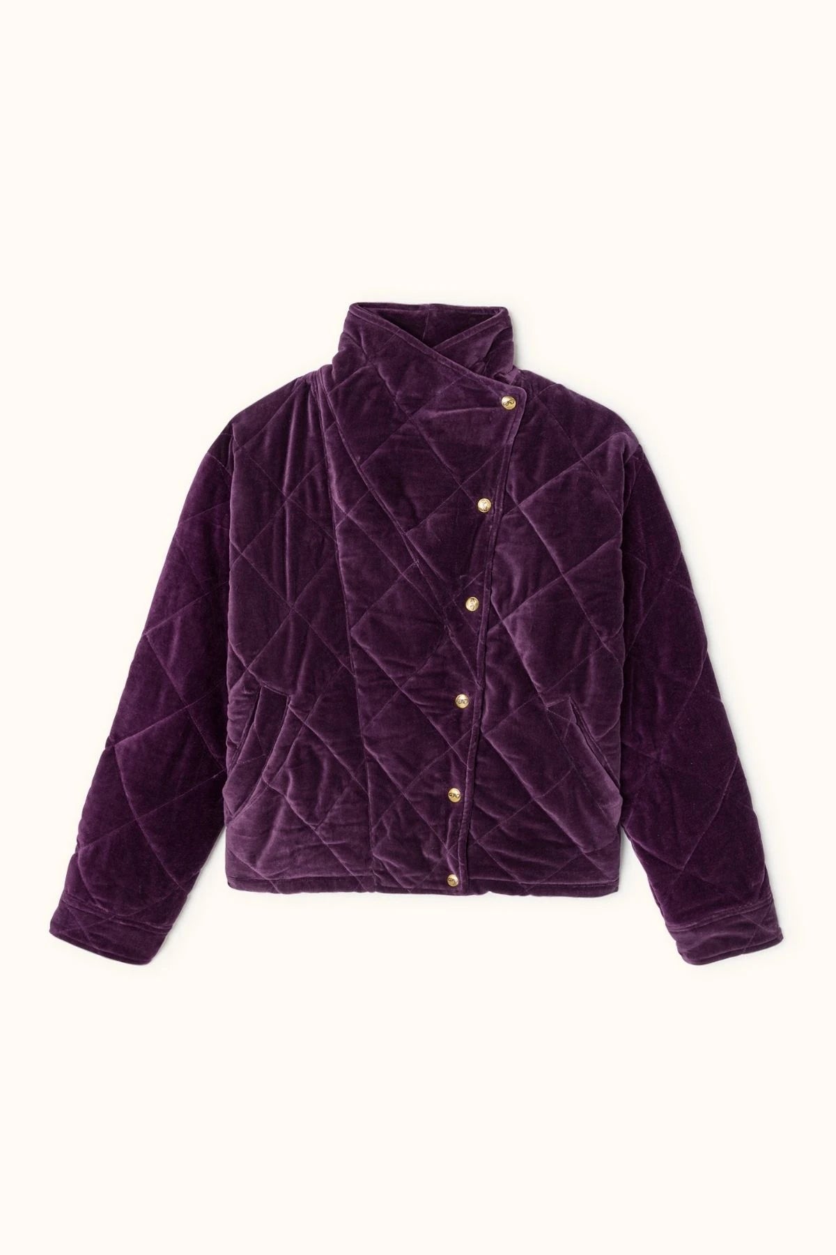Apaches Collections Veste Kapur velours lisse deep purple